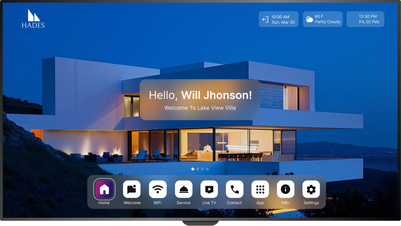 Bring your hospitality closer to your guests - through your in-room TVs. 